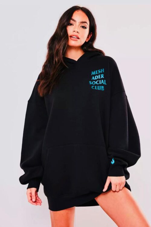 Black Azure Blue Hoodie