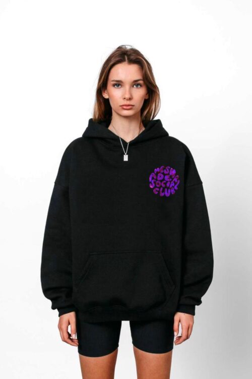 Black Purple Lantana Hoodie (Pre-Order)