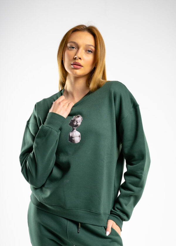 green-crewneck