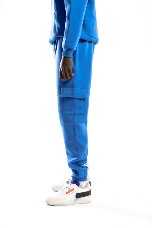 Blue Sweat Pants Cargo