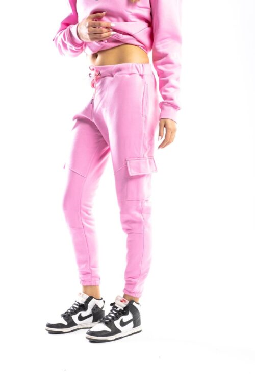 Pink Sweat Pants Cargo